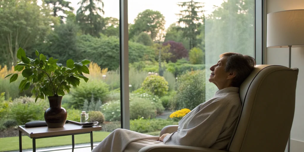 Stem cells reduce inflammation, promoting healing and relaxation.